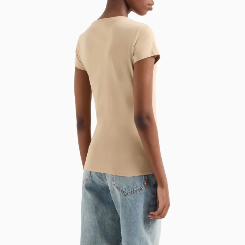 ARMANI EXCHANGEAE Regular T Shirt Women's Camel-3