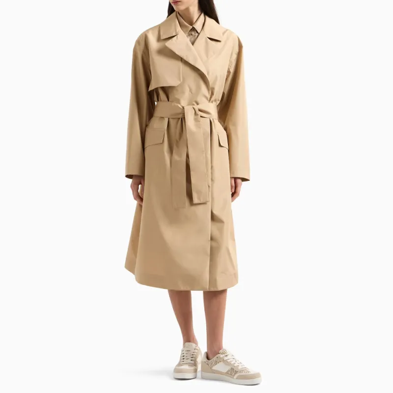ARMANI EXCHANGEAE Trench Coat Women's Camel-1