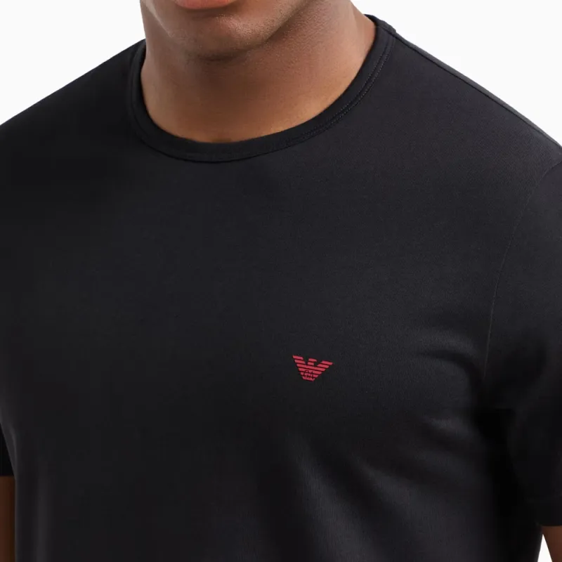 EMPORIO ARMANI Two pack Of Pure Cotton Loungewear T shirts-3