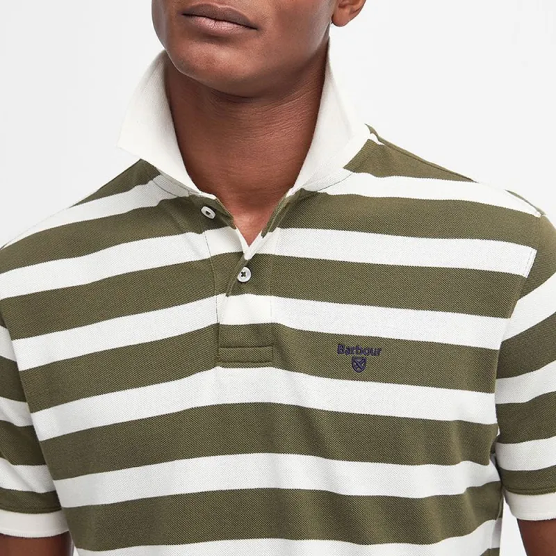 BARBOUR Polo Shirts Men Green-4