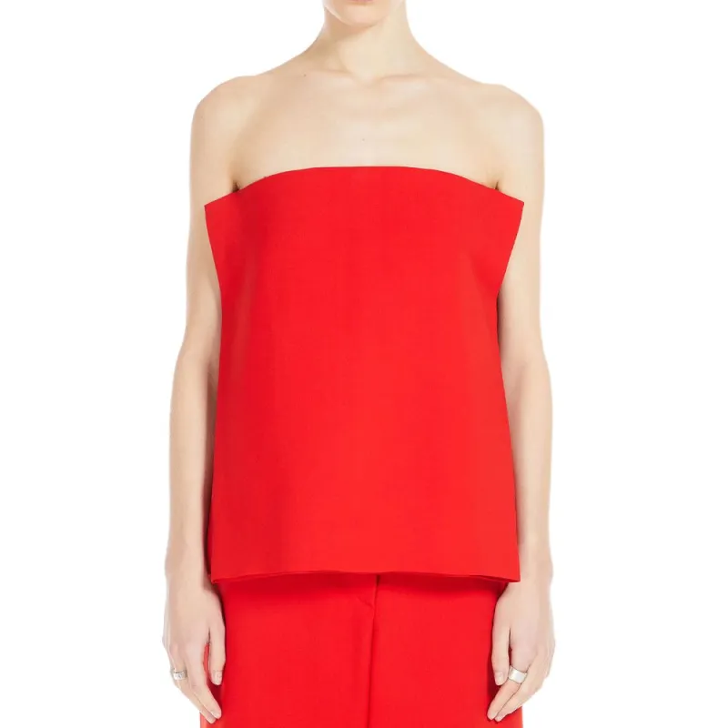 SportMa Strapless Top Women's Red-1