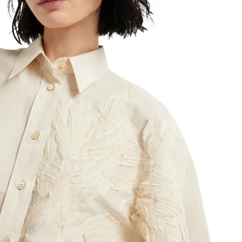 Brunello Cucinelli Flora appliqué Shirt-4