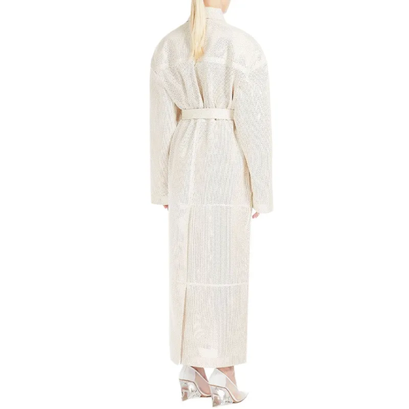 SportMa Trench Coat Women's Ivory-3