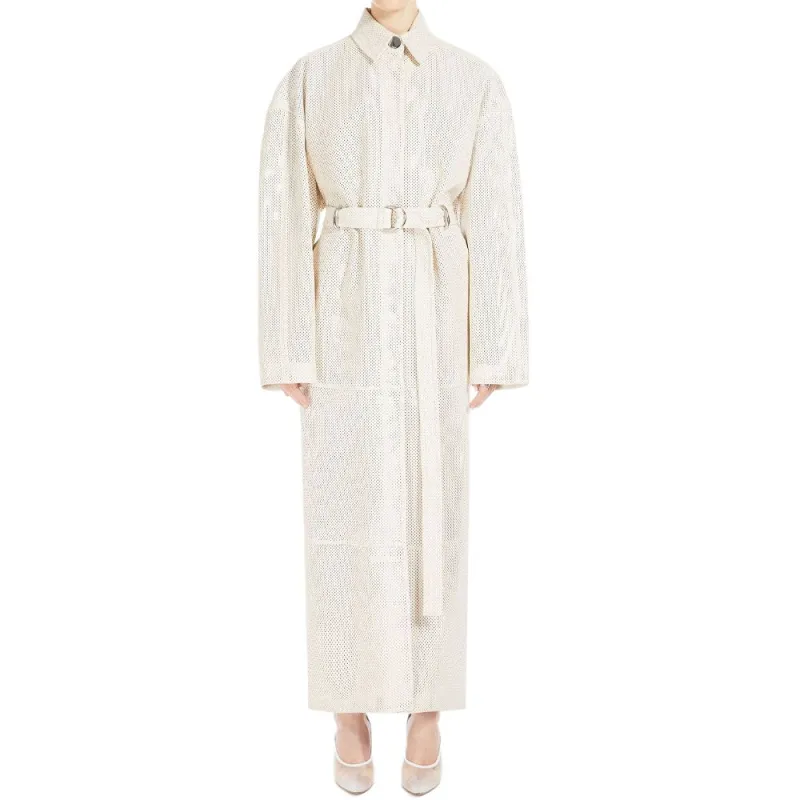 SportMa Trench Coat Women's Ivory-1
