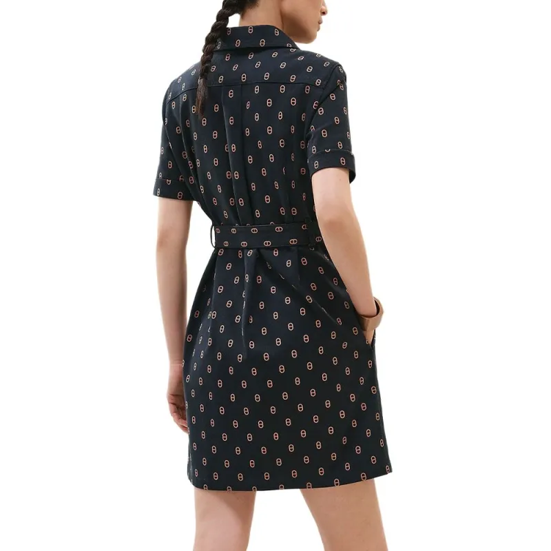 HERMES SS25 Short Sleeved Dress Women's Blue-3