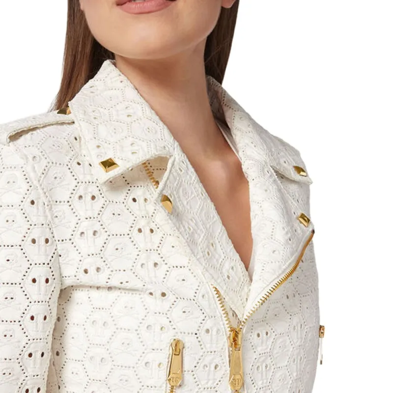 PHILIPP PLEIN Sangallo Leather Biker Jacket-4