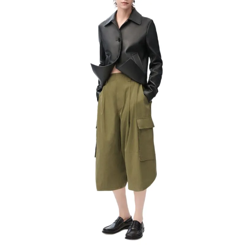 LOEWE Cargo Trousers 'Khaki Green'-1