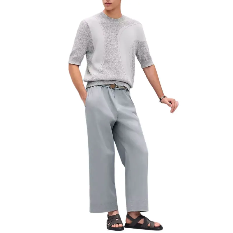 HERMES SS25 Cashmere Sweater Men's Gray-1