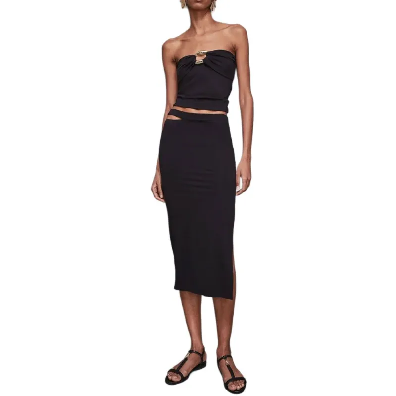 Patrizia Pepe Jersey Midi Skirt-1