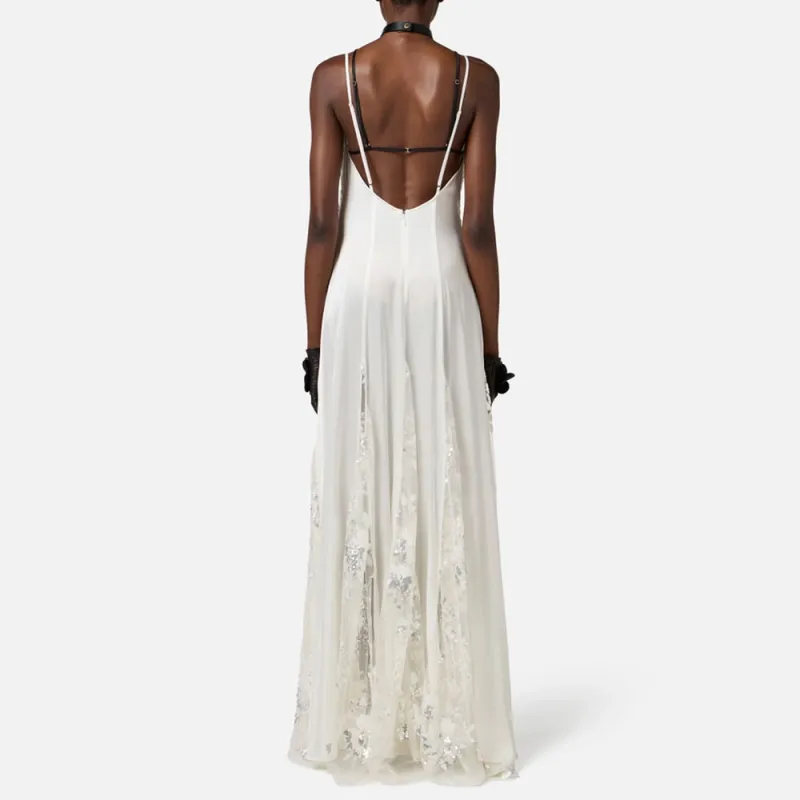 Elisabetta Franchi Slip Dress Women's White-2