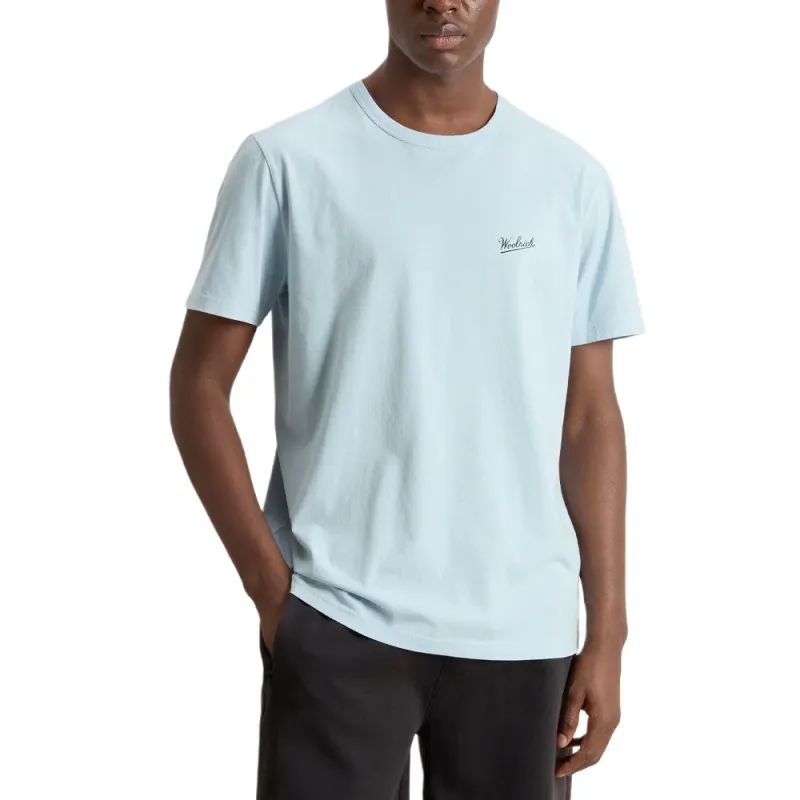 WOOLRICH SS25 T Shirt Men's Light Blue-3