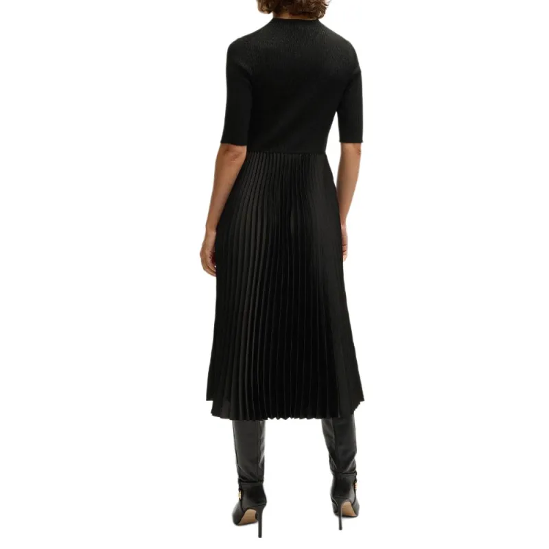 HUGO BOSS Short Sleeved Dress Women's Black-3