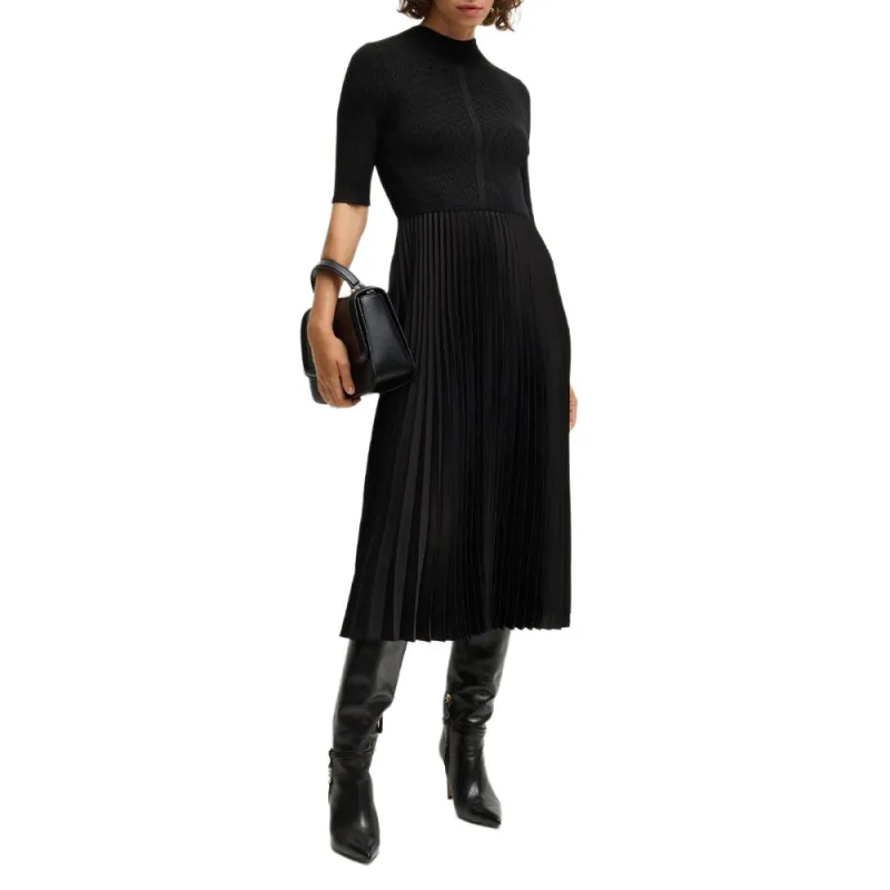 HUGO BOSS Short Sleeved Dress Women's Black-2