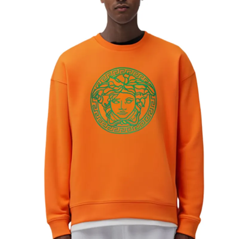VERSACE Sweatshirts Men Orange-3