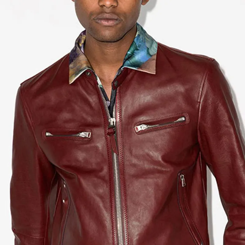 TOM FORD Leather Biker Jacket-3