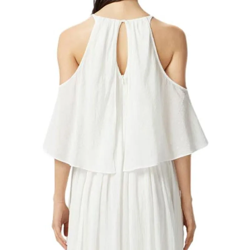 PINKO Ruffled Midi Dress-4