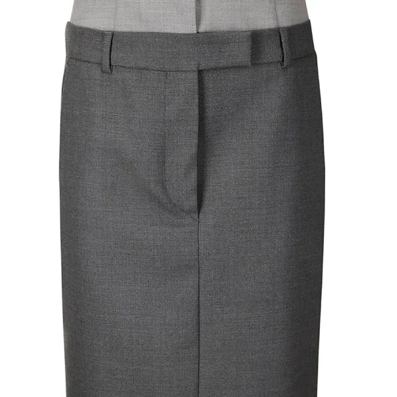 SportMax Button Detailed Back Slit Pencil Skirt-2