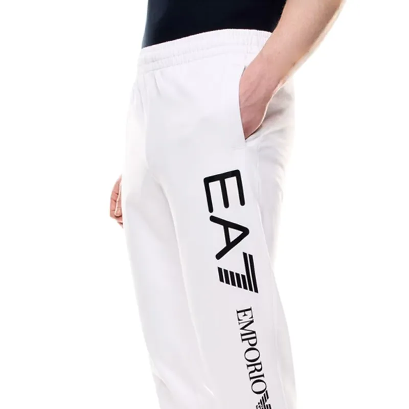 EMPORIO ARMANI EA7 Knitted Sweatpants Men's White-5