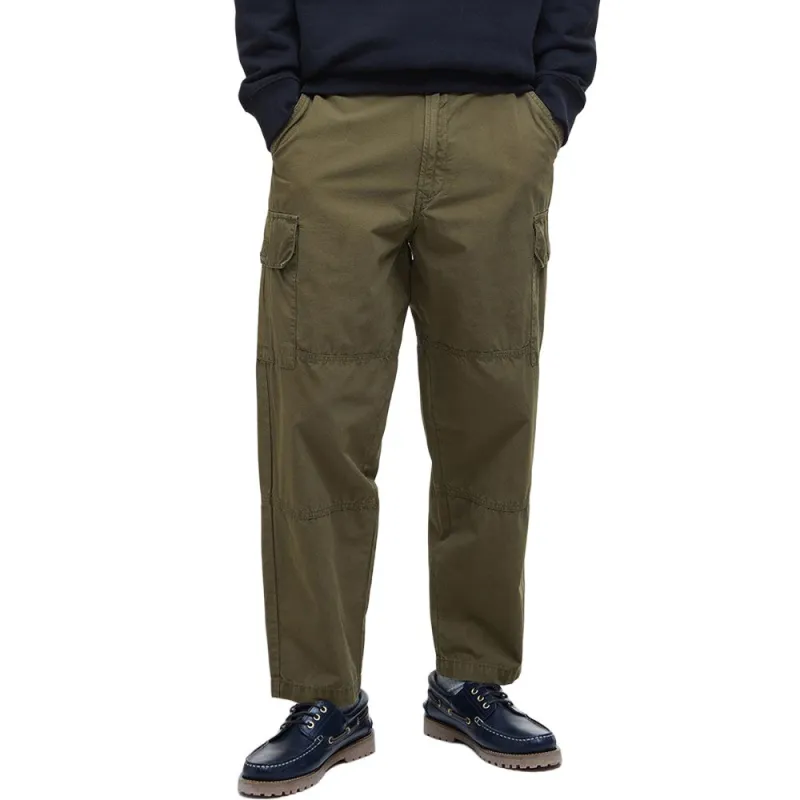 BARBOUR SS25 Casual Pants Men's Light Sage Green-2