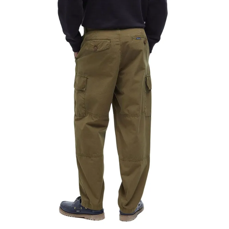 BARBOUR SS25 Casual Pants Men's Light Sage Green-3