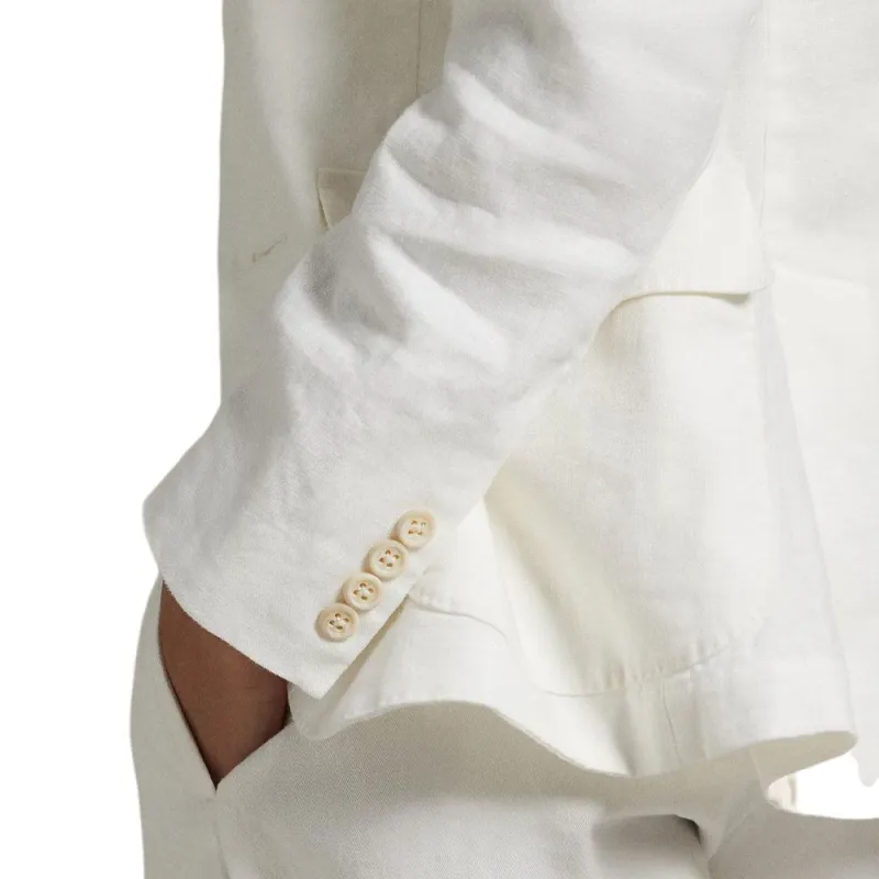 Polo Ralph Lauren SS25 Business Suit Coat Women's White-5