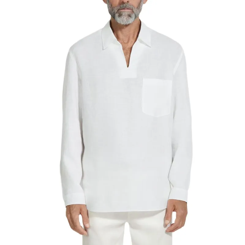 Ermenegildo Zegna Oasi Lino Polo Shirt-2