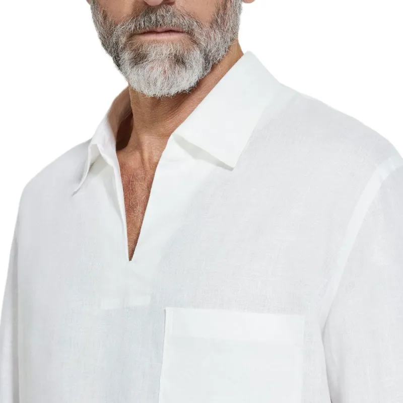Ermenegildo Zegna Oasi Lino Polo Shirt-4