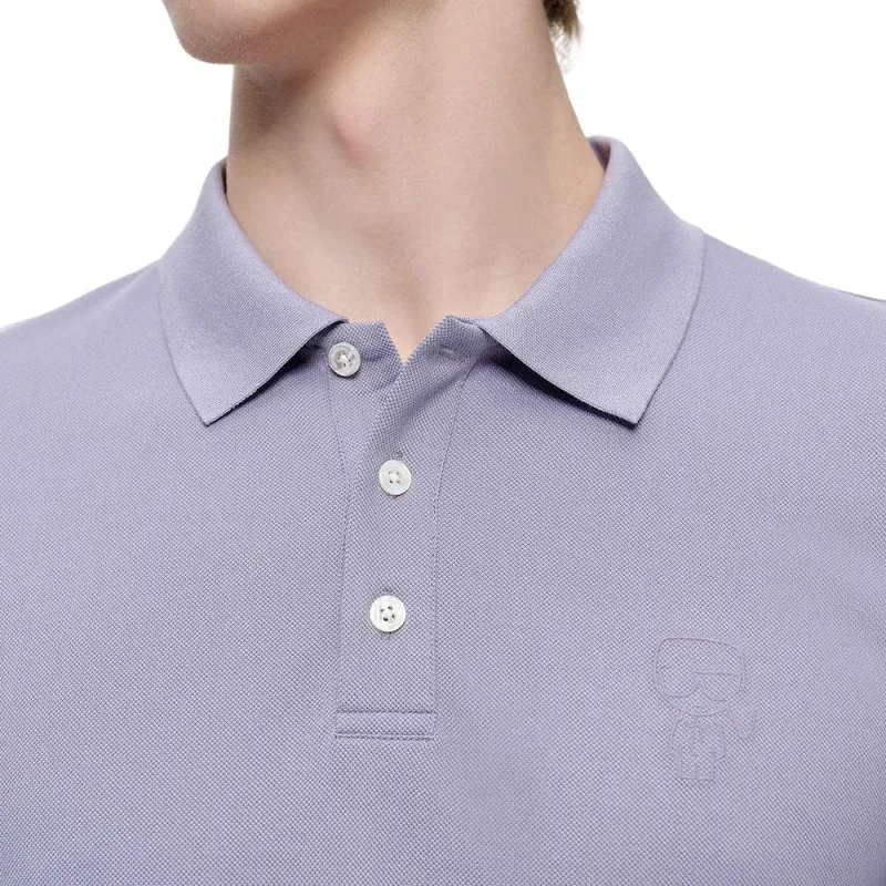 KARL LAGERFELD Polo Shirt Men's Purple-6