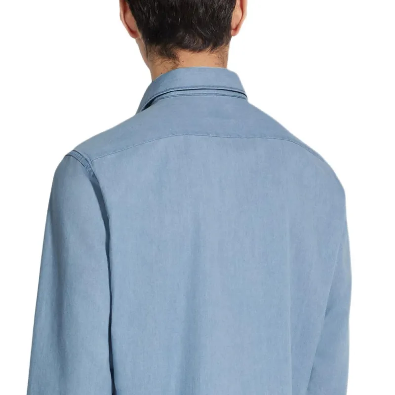 Ermenegildo Zegna Long Sleeved Denim Shirt-4