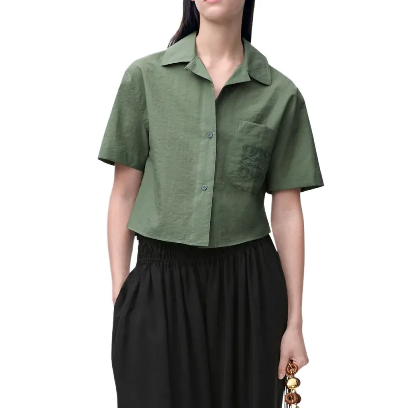 LOEWE Paula's Ibiza SS25 Shirt Women's Green-1