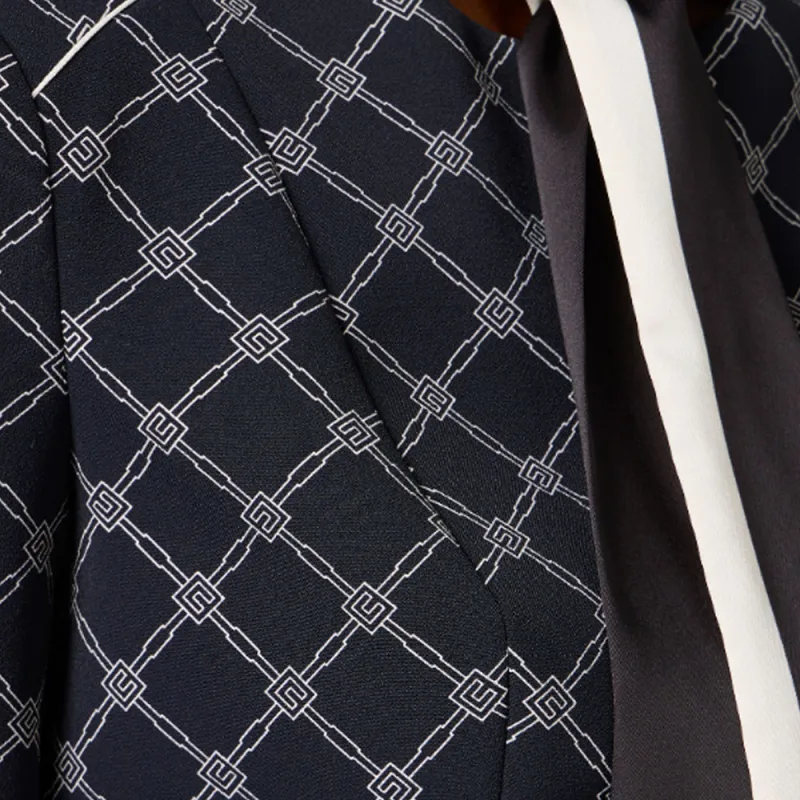 Elisabetta Franchi Printed Stretch Crêpe Jacket-4