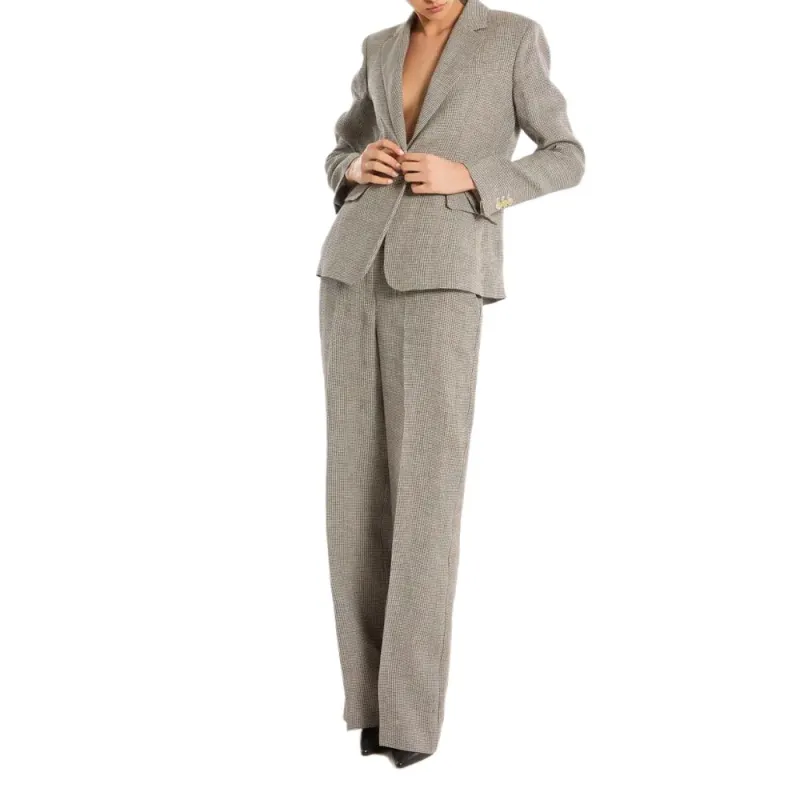 PAROSH Business Suit Coat Women's Gray-3