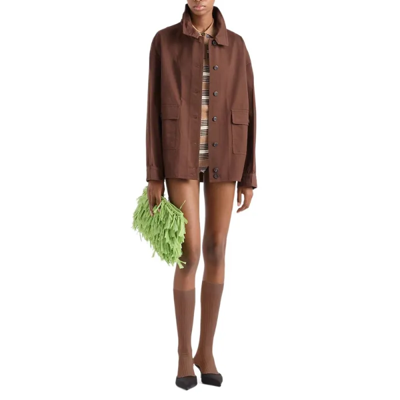 PRADA Jackets & Coats Women's Cocoa Brown-1