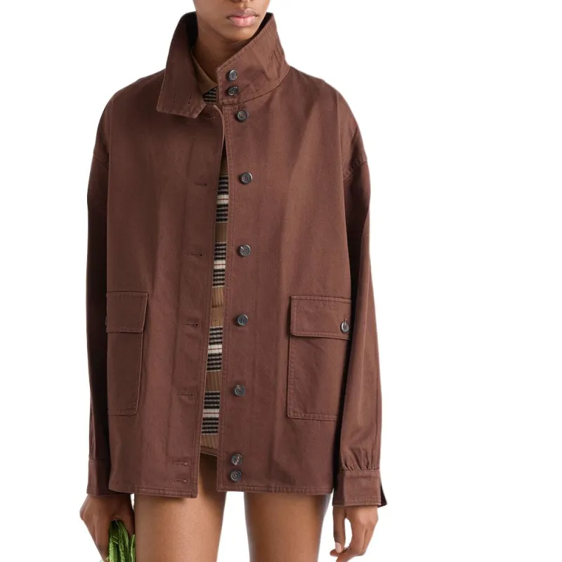 PRADA Jackets & Coats Women's Cocoa Brown-2