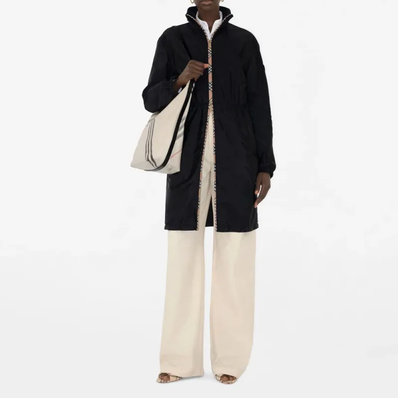 Burberry Vintage Check trim Parka Coat-1