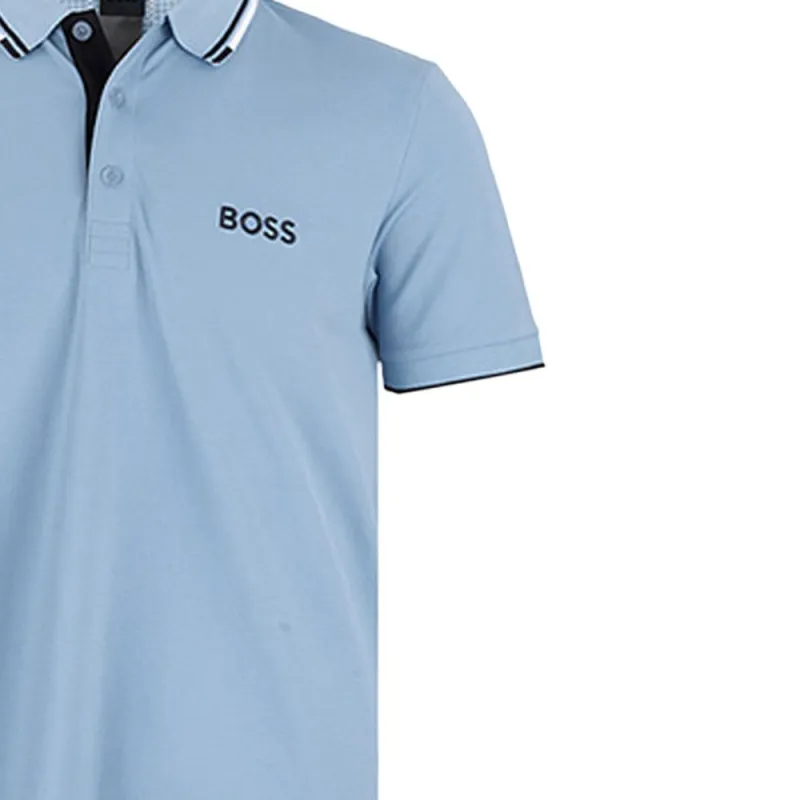 Boss Contrast logo Polo Shirt-3
