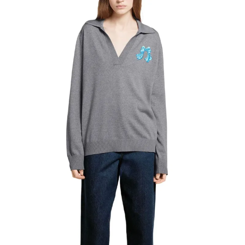 GUCCI FW25 Polo Shirt Women's Gray-1