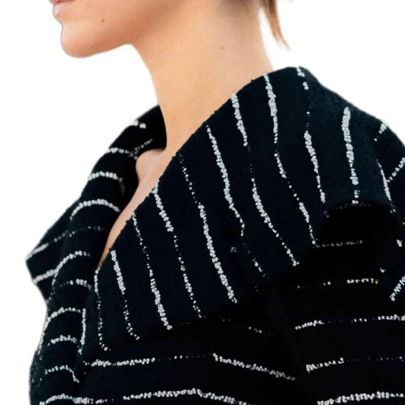CHANEL 25S Spring Summer Collection Jackets & Coats Women's Black White-5