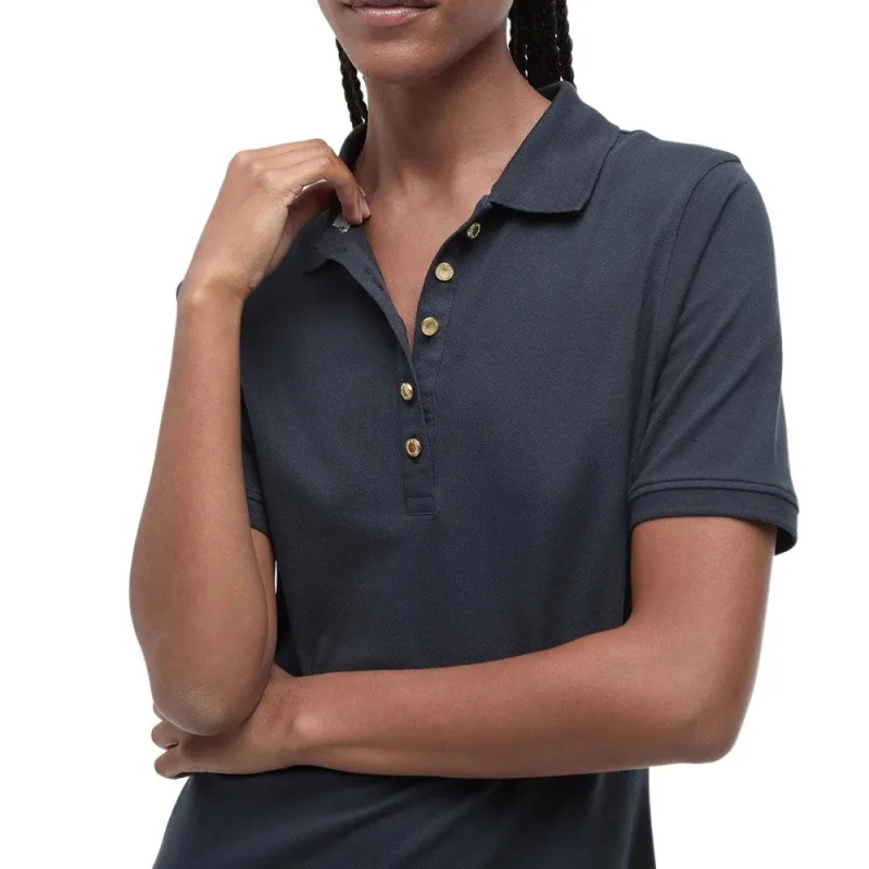 BARBOUR Short Sleeved Dress Women's Marine Blue-4
