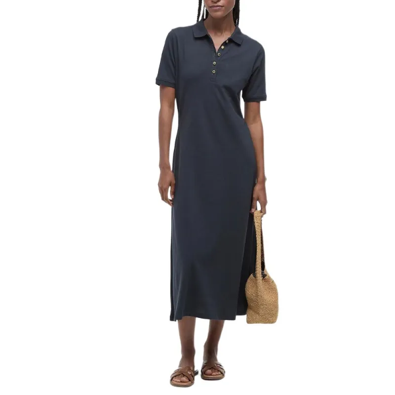 BARBOUR Short Sleeved Dress Women's Marine Blue-1
