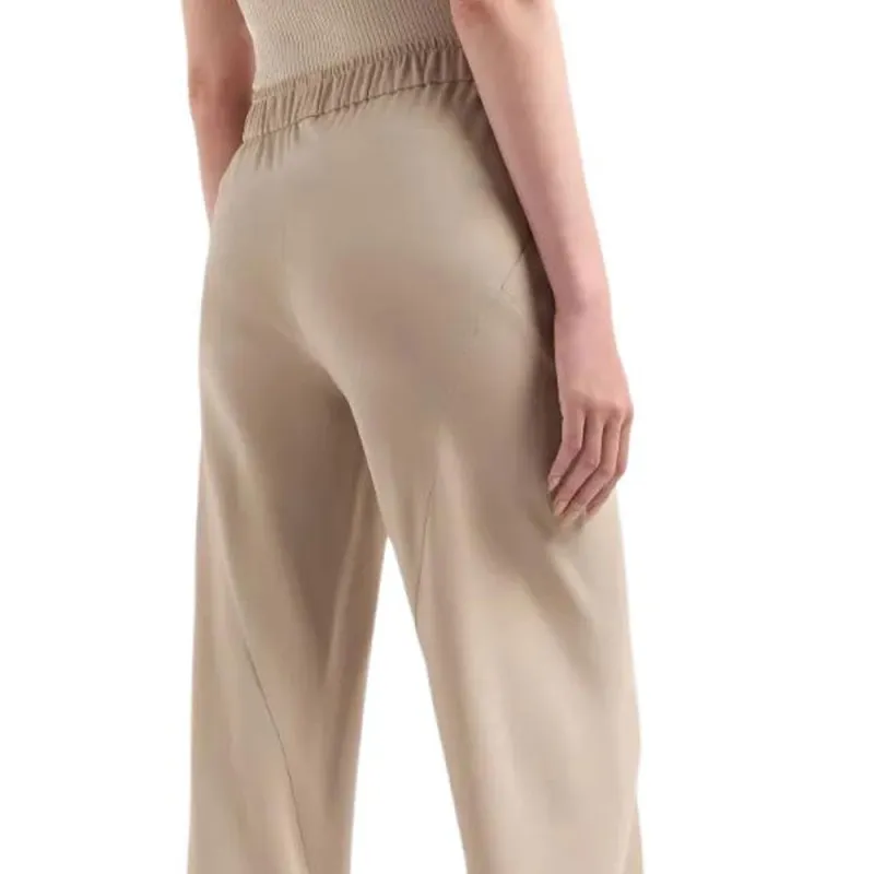 GIORGIO ARMANI Triple Silk Georgette Flared Trousers-4
