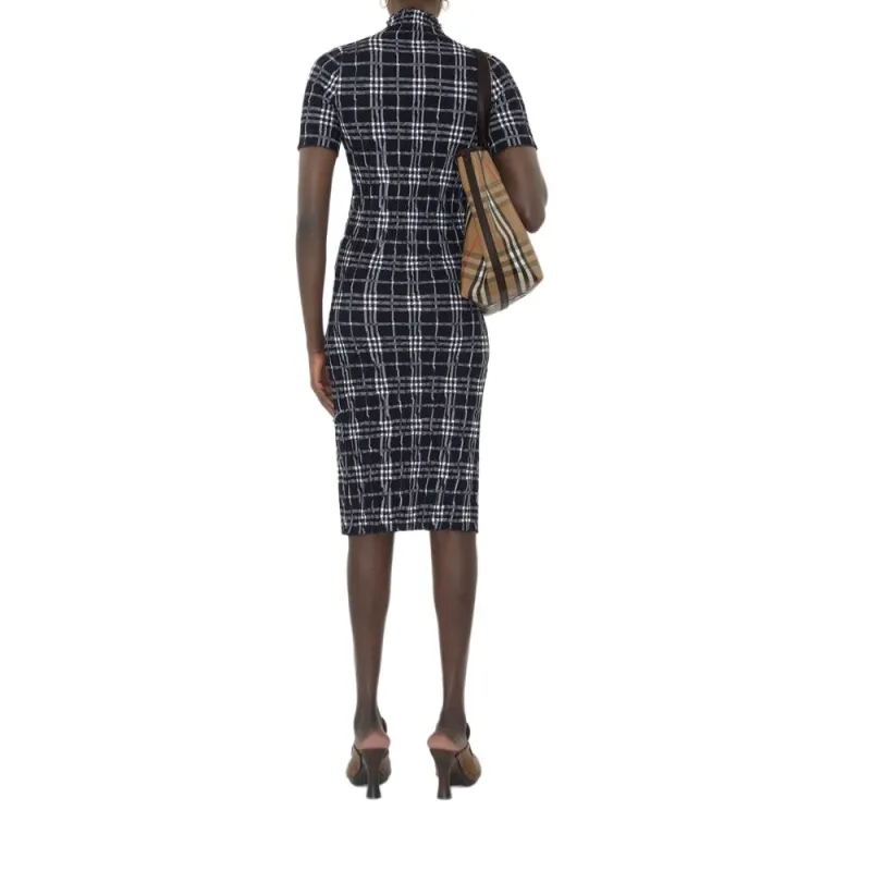 Burberry SS25 Short Sleeved Dress Women's Ink-2