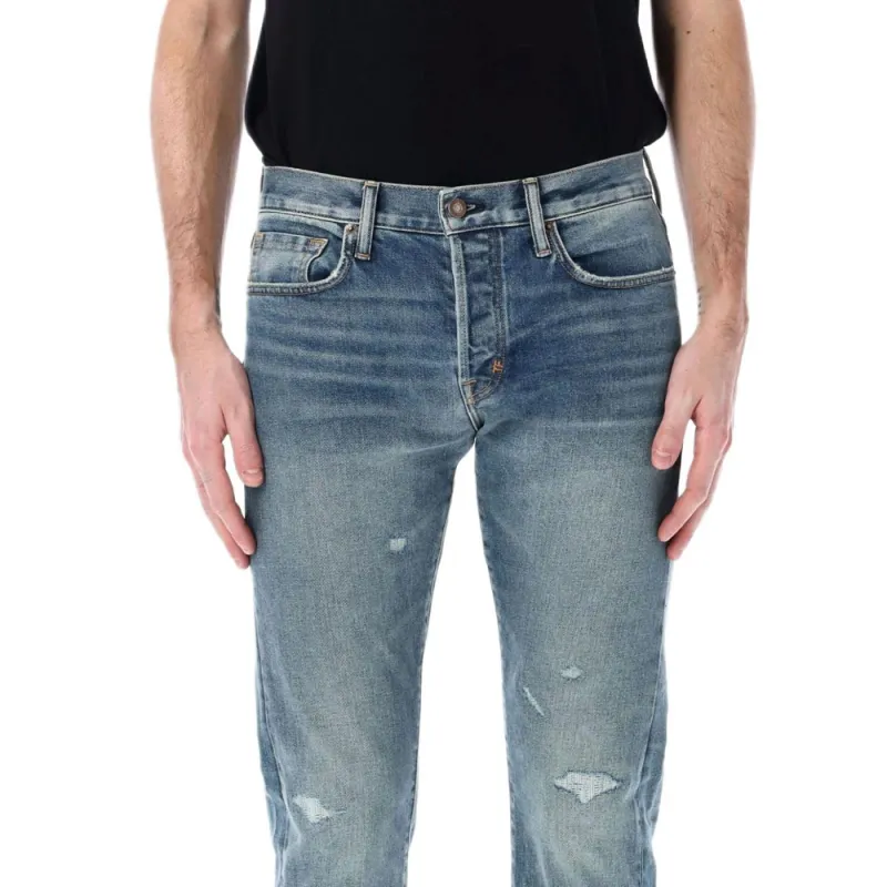 TOM FORD Distressed Straight Leg Jeans-2
