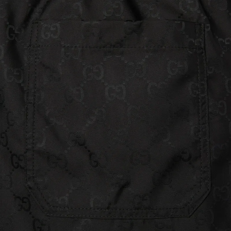 GUCCI FW25 Lido Collection Swimming Shorts Men's Black-5