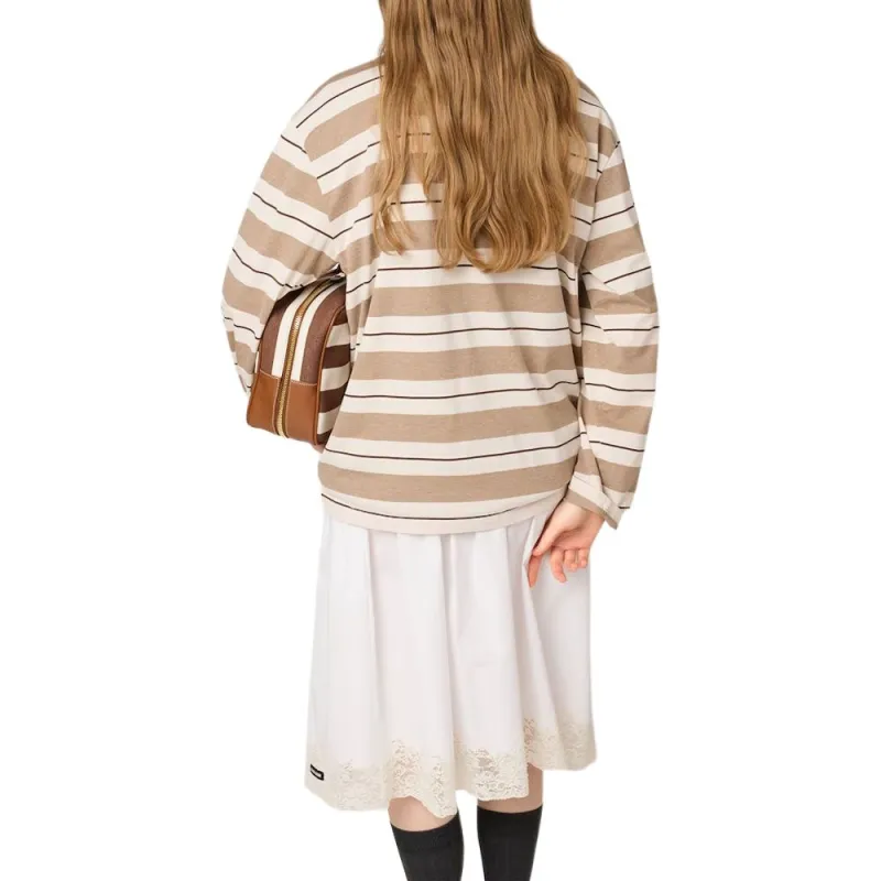MIU MIU Striped Polo Shirt-2