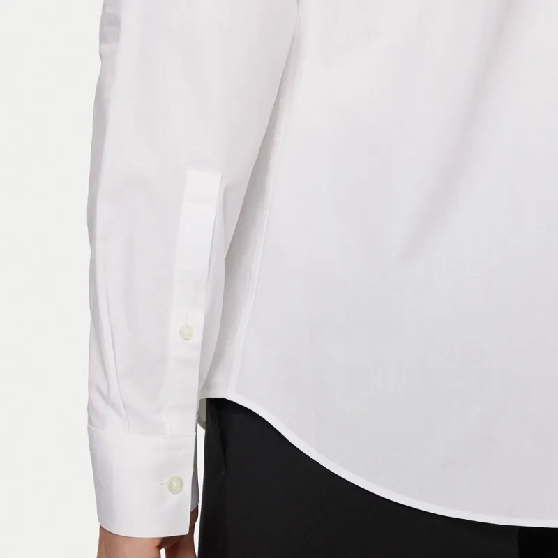 HUGO BOSS Long Sleeved Curved Hem Shirt-4