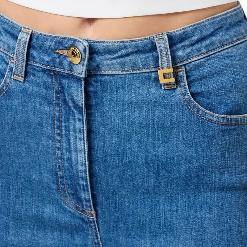 Elisabetta Franchi Logo plaque Jeans-3