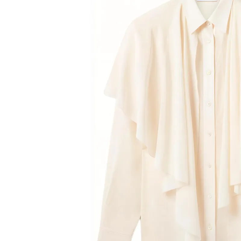 Stella McCartney Layered panel Semi sheer Shirt-4
