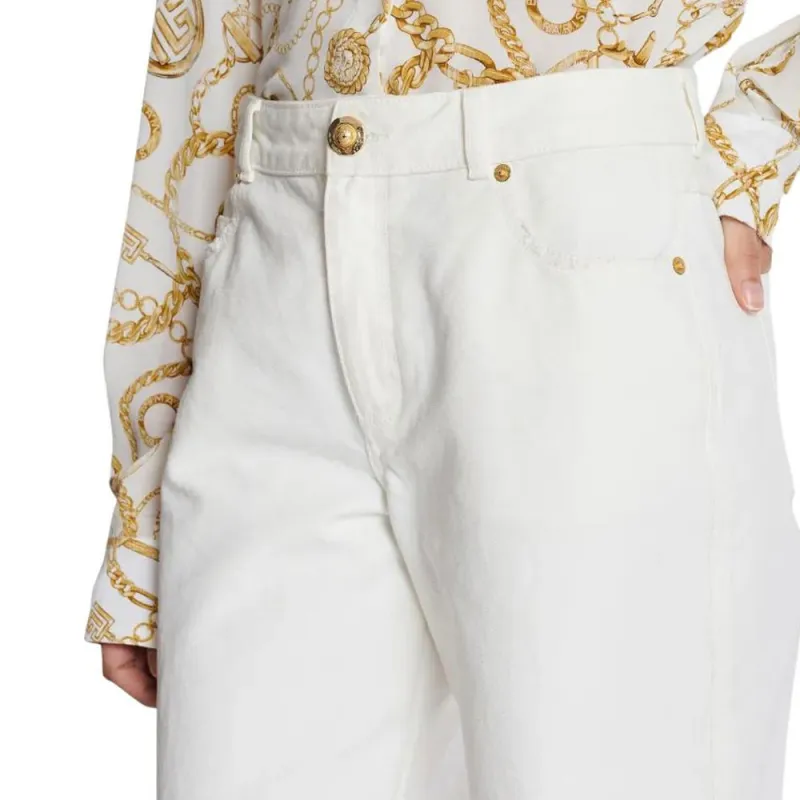 BALMAIN Logo patch Jeans-5
