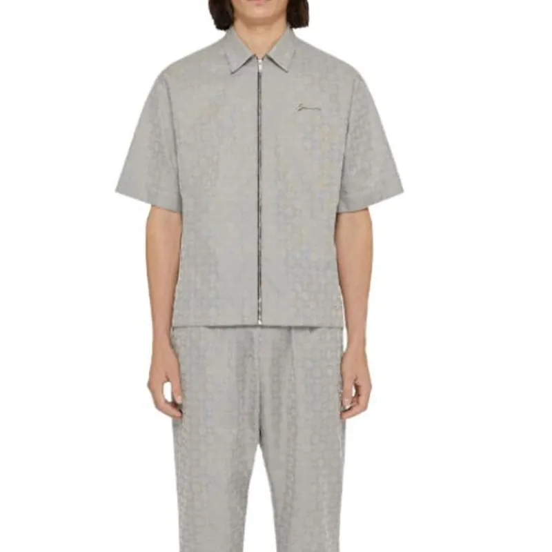 Givenchy Monogram 72 Jacquard Zipped Shirt-2